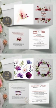 Свадебные пригласительные на свадьбу в стиле БОХО, перламутровая бумага