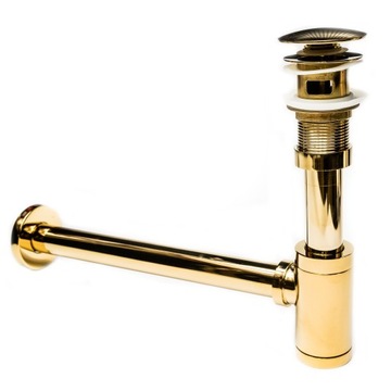 СИФОН ДЛЯ УМЫВАЛЬНИКА НЕРЖАВЕЮЩАЯ СТАЛЬ ЗОЛОТО