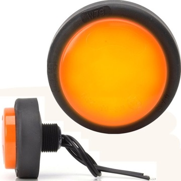 LAMPA OBRYSOWA BOCZNA LED 12/24V DIODA LAWETA WAŚ