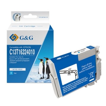 G&G kompatybilny ink / tusz z C13T16324012, cy