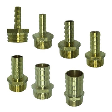 Латунный быстрый соединитель со шланговым соединением 3/4 x 8 мм.