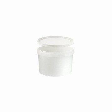 POJEMNIK PLASTIKOWY PP BIAŁY Z POKRYWKĄ 550ML / BOLL 007020