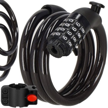 ЗАМОК БЕЗОПАСНОСТИ ВЕЛОСИПЕДА КОД ТРОСА ЗАМКА