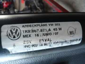 ROLETA KUFRU 1K9867871A VW GOLF VI KOMBI