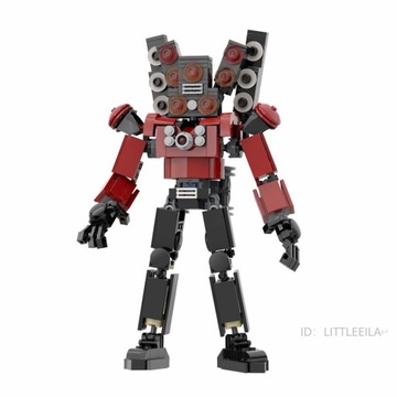 NEW KLOCKI SKIBIDI TOILET TITAN TV MAN FIGURKA 400el