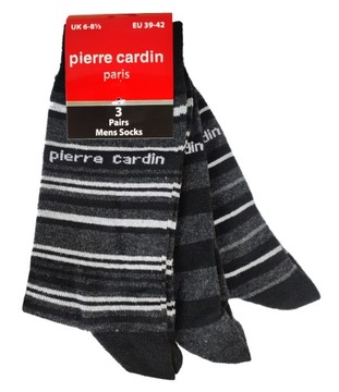 Skarpetki garniturowe w paski Pierre Cardin 43/46