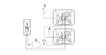 ВИДЕОИНТЕРФОН ВОРОТА БРЕЛКИ ДВА МОНИТОРА