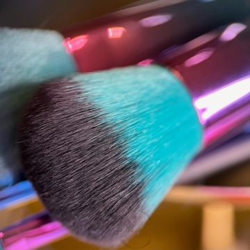 ZESTAW pędzelki do makijażu pędzle 7szt rainbow