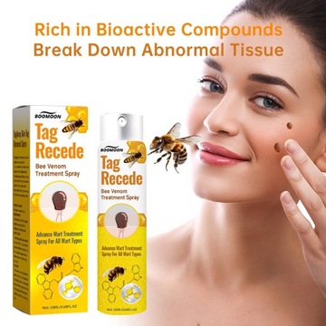 НАТУРАЛЬНЫЙ ЛЕКАРСТВЕННЫЙ СПРЕЙ С ПЧЕЛИНЫМ ЯДОМ, ЭФФЕКТИВНО УДАЛЯЮЩИЙ бородавки