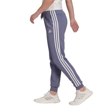 Spodnie damskie adidas Essentials French Terry 3-Stripes Pants fioletowe H4