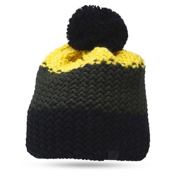 CZAPKA ZIMOWA DZIECIĘCA 4F BEANIE Z POMPONEM CIEPŁA WEŁNA AW23M279