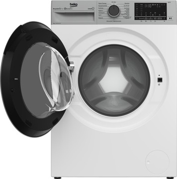 BEKO B3WFU58415WSPBS Тонкая стиральная машина 8 кг, 1400 об/мин, инвертор паровой сушки, Wi-Fi