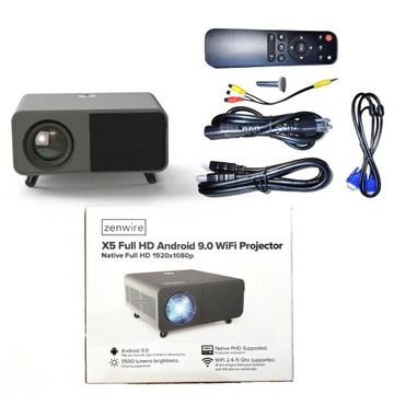 Мини-проектор Проектор WiFi Android FULL HD 4K 16500lm Автофокус Bluetooth
