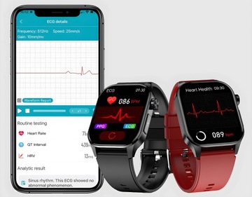 SMARTWATCH Cardiowatch Измерение глюкозы ЭКГ Артериальное давление Звонки Пульс PL