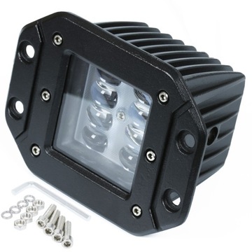 LAMPA ROBOCZA 6 LED 18W SZPERACZ HALOGEN 12-24V IP65