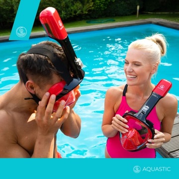 Полнолицевая маска для дайвинга AQUASTIC S-M