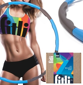 HULA HOP Piankowe ODCHUDZAJĄCE z Wypustkami Masującymi SKŁADANE 95cm FITNES