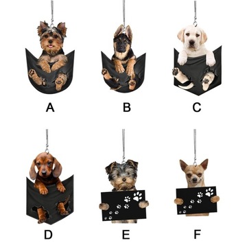 автомобильное украшение-подвеска для зеркала собака D Jamink