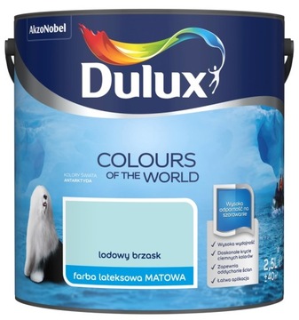 FARBA DULUX KOLORY ŚWIATA- lodowy brzask, 2.5l