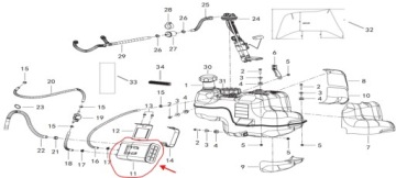 ПРОВАЛОЧНЫЙ ФИЛЬТР ТОПЛИВНЫЙ БАК ФИЛЬТР Quad QJMOTOR QJ MOTOR SFA 1000