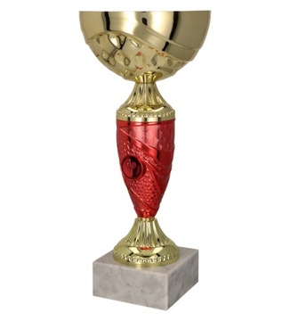 Puchar metalowy złoto-czerwony SANTICA RD 24.5cm