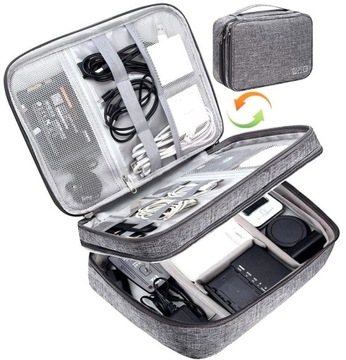 СУМКА-ОРГАНИЗАТОР ДЛЯ ПУТЕШЕСТВИЙ ДЛЯ ХРАНЕНИЯ КАБЕЛЕЙ И ЗАРЯДНЫХ УСТРОЙСТВ