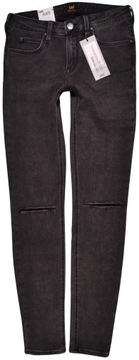 LEE spodnie SKINNY regular GREY jeans SCARLETT _ W31 L31