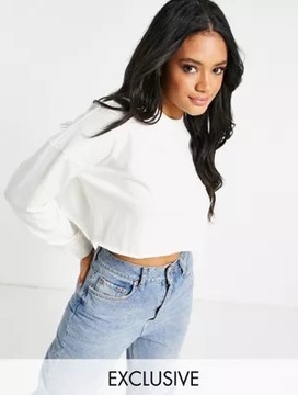 MISSGUIDED BLUZA DAMSKA KLASYCZNA ECRU 42 RNQ