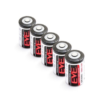 5x Baterie litowe EVE ER14250 3,6V 1/2AA