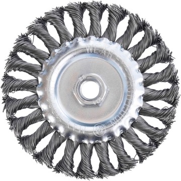 Дисковая щетка для шлифования. Многожильный провод Richamnn C4311, 125 мм.