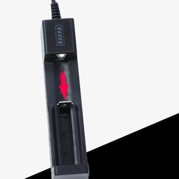 18650 Etui z ładowarką Pojedyncze gniazdo USB
