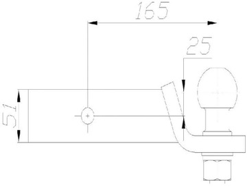 КРЮК США АДАПТЕР AH-3 С ШАРИКОВЫМ КРЮКОМ НА КОНЦЕ АВТО КРЮК