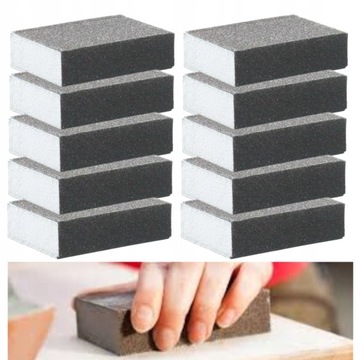 10 x ШЛИФОВАЛЬНАЯ ГУБКА BLOCK CUBE P 80 ДЛЯ ШЛИФОВАЛЬНЫХ ПЛАСТИН