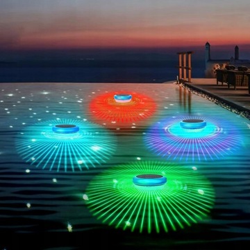 2X СОЛНЕЧНЫЕ ПЛАВАЮЩИЕ СВЕТИЛЬНИКИ ДЛЯ БАССЕЙНА ВОДОНЕПРОНИЦАЕМЫЙ СВЕТОДИОДНЫЙ СВЕТ ДЛЯ ПРУДА