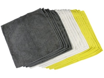 DBautomotive Ścierki z mikrofibry uniwersalne 30x30cm ŚCIERKA ZESTAW 18szt
