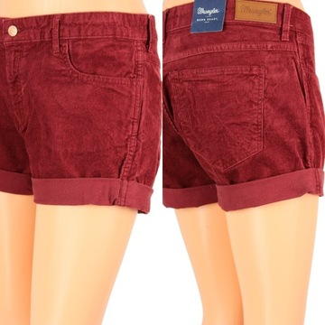 WRANGLER BOYFRIEND SPODENKI SZTRUKSOWE SZORTY _ S