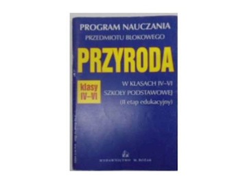 Przyroda program nauczania dla klas -