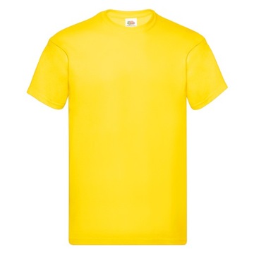 T-SHIRT KOSZULKA FRUIT OF THE LOOM yellow S