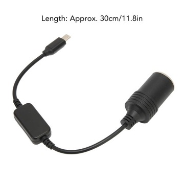 АВТОМОБИЛЬНЫЙ АДАПТЕР ПРИЖИВАТЕЛЯ 5 В USB C НА 12 В