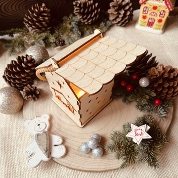 Светодиодный деревянный фонарь Advent Lantern для детей XL