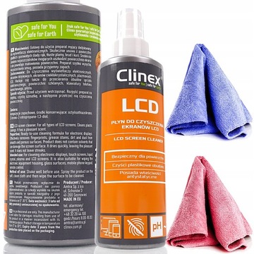 CLINEX LCD CZYSZCZENIE EKRANÓW MONITORÓW 200 ML