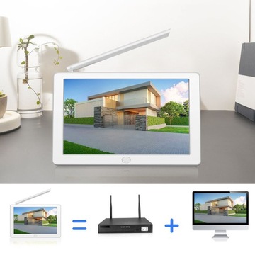 ZESTAW MONITORINGU WIFI 4 KAMERY OBROTOWE 2MPX FHD