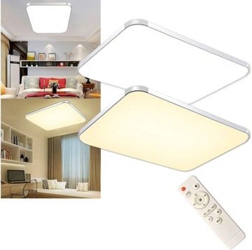 IP44 Lampa Sufitowa LED 72W z Pilotem Zdalnego Sterowania do Sypialni