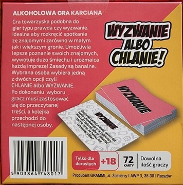 CHALLENGE OR DRINK - Карточная игра с выпивкой