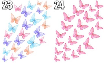 ВАФЕЛЬНЫЕ БАБОЧКИ 3D БАБОЧКИ ДЛЯ УКРАШЕНИЯ ТОРТА 25 шт.