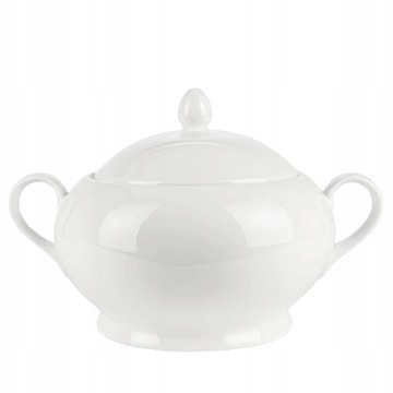 БЕЛАЯ ФАРФОРОВАЯ ВАЗА ДЛЯ СУПА ДЛЯ БУЛЬНА УНИВЕРСАЛЬНАЯ 3л