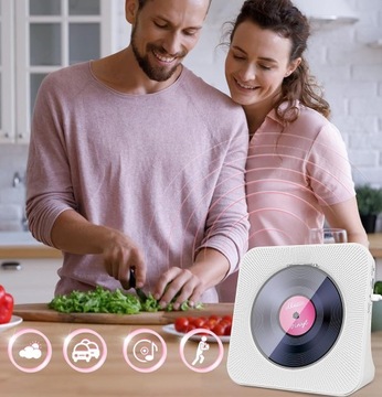 ПОРТАТИВНЫЙ CD-ПЛЕЕР С AUX-ВХОДОМ 3,5 ММ ДЛЯ НАУШНИКОВ, FM-РАДИО, ДОМА