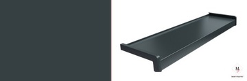 PARAPET ZEWNĘTRZNY ALUMINIOWY ANTRACYT SZ. 32,5 CM
