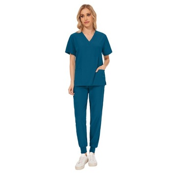 KOMPLET MEDYCZNY DAMSKI SCRUB UNIFORM RÓŻNE KOLORY