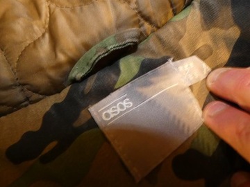 Sprana parka moro ASOS kurtka parka MILITARY STYLE ALASKA